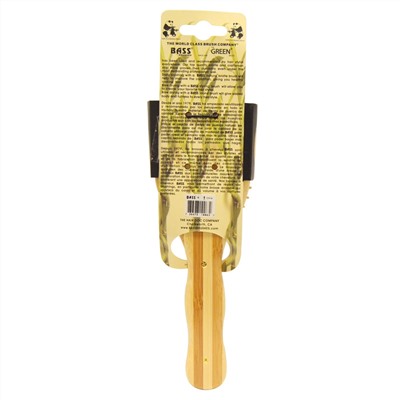 Bass Brushes, Большая овальная щетка для волос с деревянной щетиной и бамбуковой ручкой, 1 щетка для волос