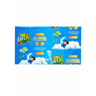 Комплект от комаров SAFEX KIDS (фумигатор+пластины), 1 шт.