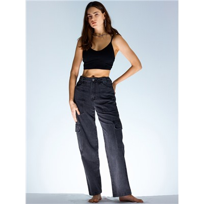 БРЮКИ ЖЕНСКИЕ ДЖИНСОВЫЕ 2024-2DTW801-7