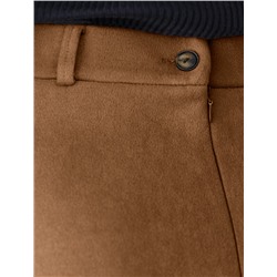 Юбка четырехклинка из искусственной замши