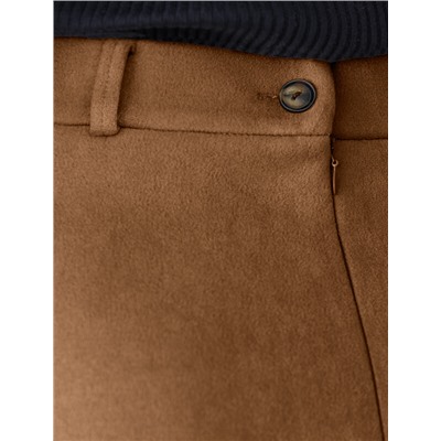 Юбка четырехклинка из искусственной замши