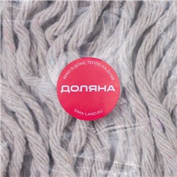 Насадка для швабры верёвочная Доляна, удлинённая насадка 21 см, хлопок, 31×21×4 см, МИКС