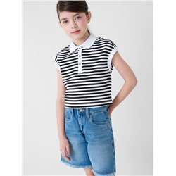 Шорты текстильные джинсовые для девочек