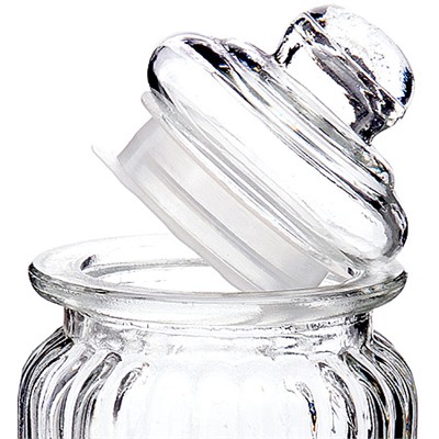 28085 Банка для сыпучих 250мл стекло LR (х48)