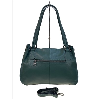 Женская сумка из натуральной кожи, цвет бирюза