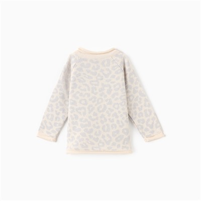 Джемпер вязаный Крошка Я Leo Baby рост 74-80 см, серый