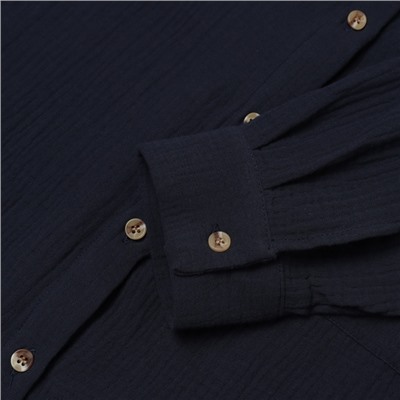 Рубашка женская оверсайз MIST Muslin, размер 46, серая