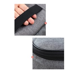 Cумка органайзер для документов и вещей с кодовым замком 37х27х10.5см серая