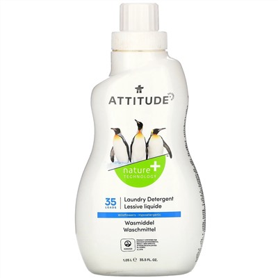 ATTITUDE, Средство для стирки, полевые цветы, 35 стирок, 1,05 л (33,5 жидк. унции)