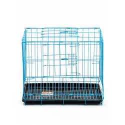 УЦЕНКА Клетка для собак 51×35×41 см, голубая