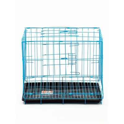 УЦЕНКА Клетка для собак 51×35×41 см, голубая