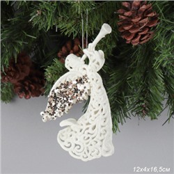 Новогоднее украшение Ангел 16,5х8 см / WF-166 /уп 300/