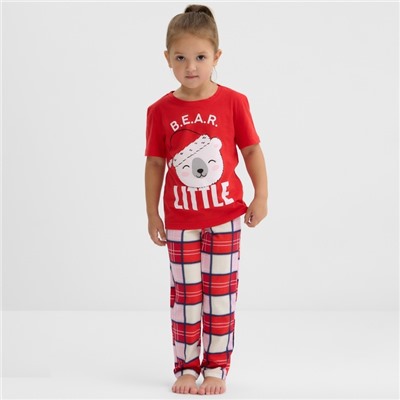 Пижама новогодняя детская KAFTAN «Bear» размер 28 (86-92)