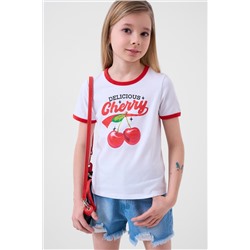 Фуфайка трикотажная для девочек (футболка) PLAYTODAY, 1242977