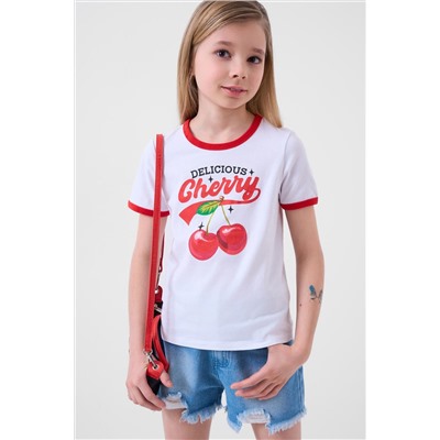 Фуфайка трикотажная для девочек (футболка) PLAYTODAY, 1242977