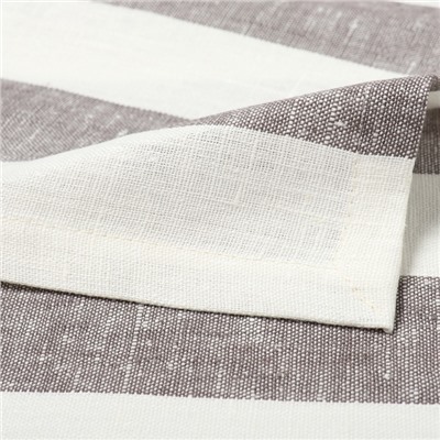 Дорожка на стол Этель Graphite 40×146 см, лен 100%, 260 г/м², белая/серая