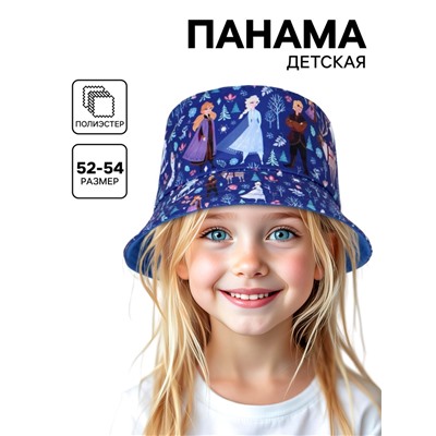 Панама детская для девочки, размер 52-54 Холодное сердце