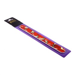 Mertz Пилка для ногтей прямая 889, 100/180 грит, яблочки, 18 см 3149