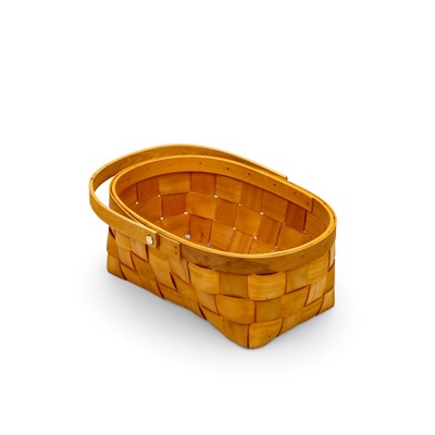 Корзина плетёная для хранения Locus, с ручкой, ива, коричневая, набор 3 шт.