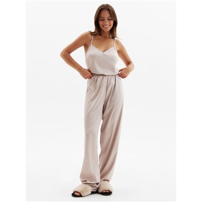 Топ домашний на бретелях женский MINAKU: Home collection, бежевый, размер 42