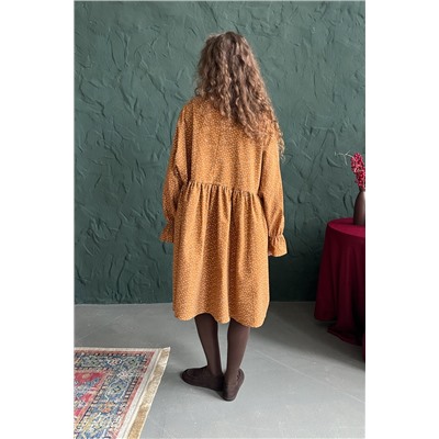 Платье женское  PUFF059/03/Коричневый, бежевый