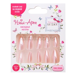 Накладные ногти Lukky Нэйл-Арт "Pearly Dreams" на клеевой основе, 14+,
