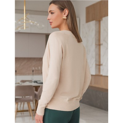 Джемпер тонкой вязки из хлопка с кашемиром