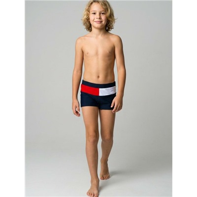 Плавки-шорты трикотажные для мальчиков, средней длины