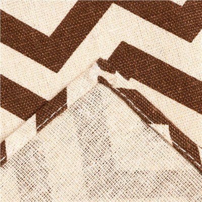 Набор кухонный «Доляна»: скатерть 145×200 см, салфетки 40×40 см-4 шт., коричневый, 100% п/э, рогожка 200 г/м²