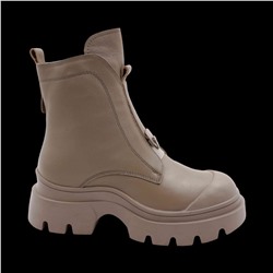 Ботинки из натуральной кожи на меху 6700-1 серые