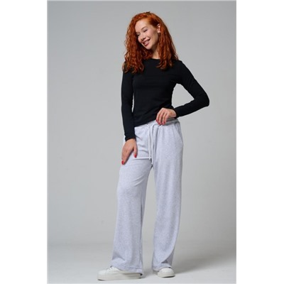 67190 брюки женские (Серый меланж)