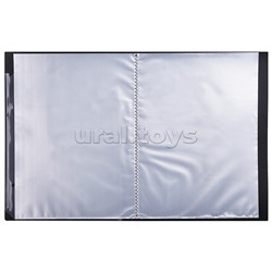 Папка с 060 вкладышами A4 "Esthetics" A4 (230x310x35 мм) полипропилен 700 мкм, фактура "soft-touch" вкладыши 30 мкм, внутренний карман 160 мкм, индивидуальная упаковка, непрозрачная бургунди