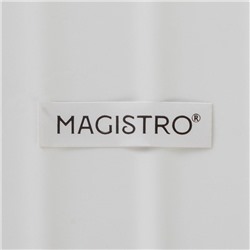 Блюдо для подачи Magistro «Сковорода-гриль», 23×16×3 см, жаропрочная керамика, белое