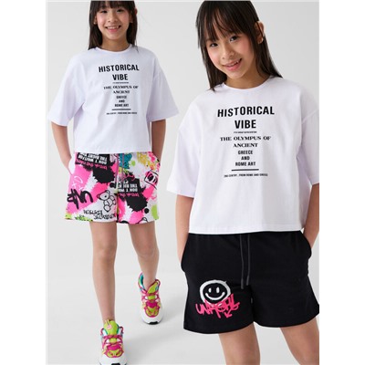 Шорты трикотажные для девочек, 2 шт в комплекте