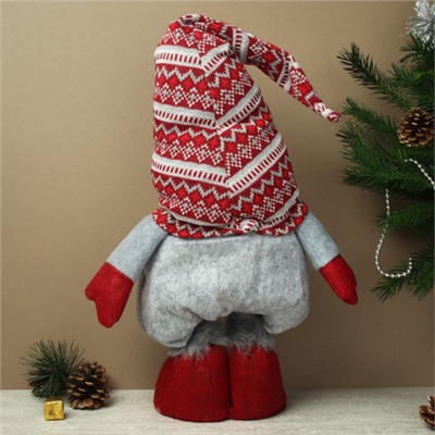 Новогоднее украшение Гном на телескопических ножках 44/72 см / FFAN21941 /уп 48/