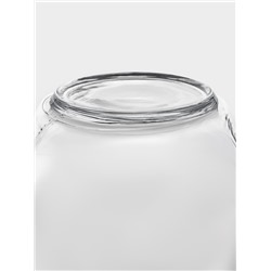 Банка для хранения сыпучих продуктов Paşabahçe Bella, 1.5 л, стекло, с красной крышкой, прозрачная