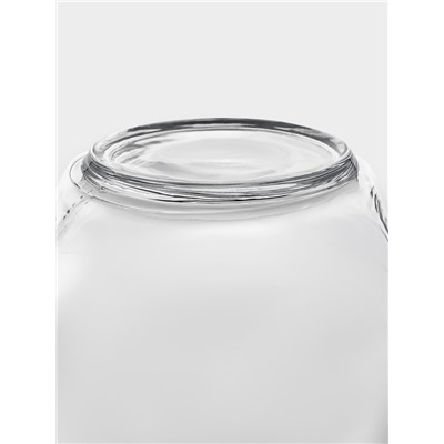 Банка для хранения сыпучих продуктов Paşabahçe Bella, 1.5 л, стекло, с красной крышкой, прозрачная