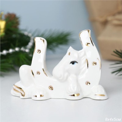 Статуэтка Лошадь с подковой 8 см / B5467 /уп 240/Символ года 2026