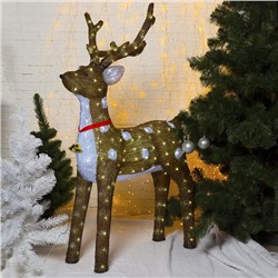 Светодиодная фигура «Косуля» 80×130×50 см, акрил, 228 LED, 8 режимов, 24 В, свечение белое