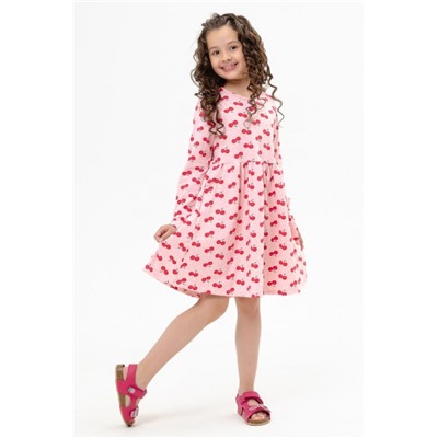 Платье Черри дл. рукав (Розовый)