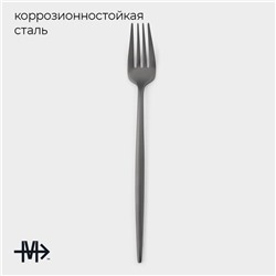 Набор вилок столовых Magistro «Фолк», h=22.5 см, 6 шт., нержавеющая сталь, чёрные