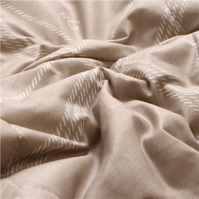 Покрывало LoveLife 1.5 сп «Бежевая клетка», 150×210±5 см, микрофайбер, 100% п/э