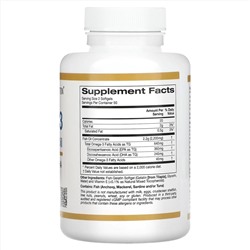 California Gold Nutrition, омега-3, рыбий жир премиального качества, 100 капсул из рыбьего желатина