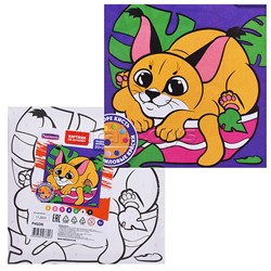 Картина по номерам "Маленький Шлёпа" 20х20см