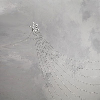 Светодиодная фигура «Комета» 3.5 м, пластик, 9 нитей, 31 В, свечение синее