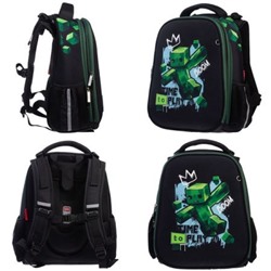 Рюкзак школьный "ЭРГОНОМИК КЛАССИК. Пиксель" 37х29х17 см 2 отделения 2 кармана (089307) 02009 Хатбер