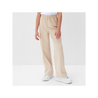 Брюки для девочки MINAKU, бежевые, рост 134 см