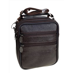 Сумка мужская из натуральной кожи, цвет коричневый