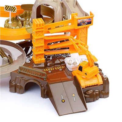 Автотрек "Строитель" в коробке