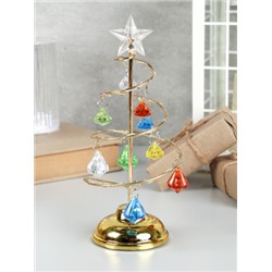 Новогоднее украшение Елка 19 см разноцветная / NG-01/3 /уп 96/Новый год